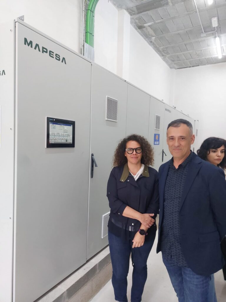Día de la inaguración del tanque de tormentas con el alcalde de Gandia.