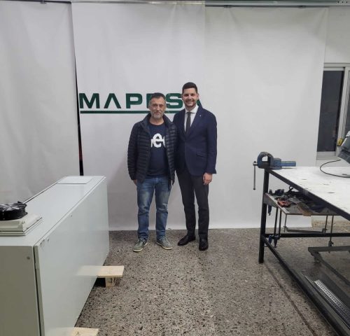 El alcalde de Gandia, José Manuel Prieto, visita nuestras instalaciones en el inicio de los trabajos del cuadro.